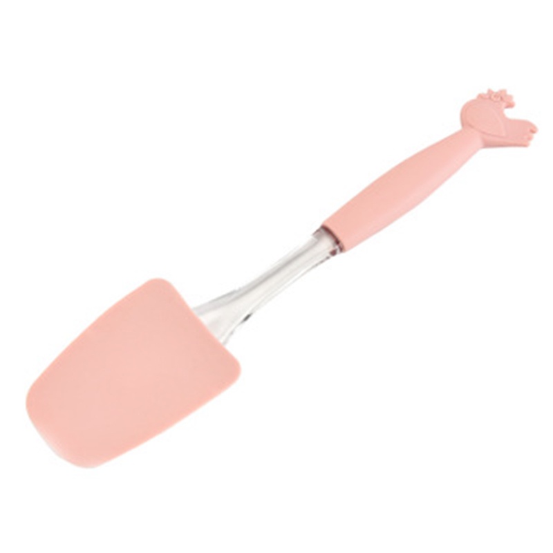 Phới dẹt và chổi quét dầu ăn hình con gà, Set 2 chiếc màu hông