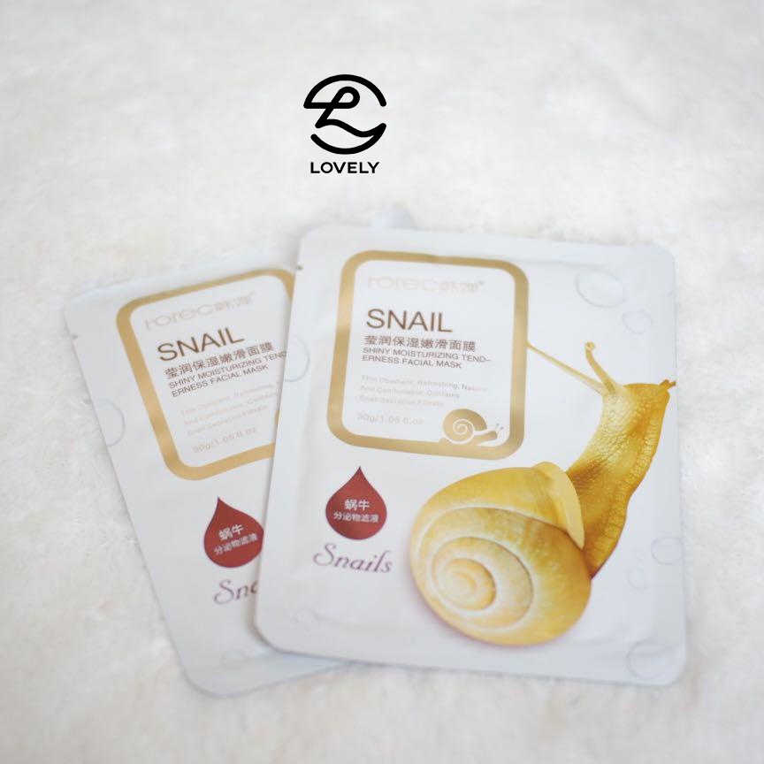 Mặt nạ SNAIL ROREC tinh chất ốc sên dưỡng da sáng hồng