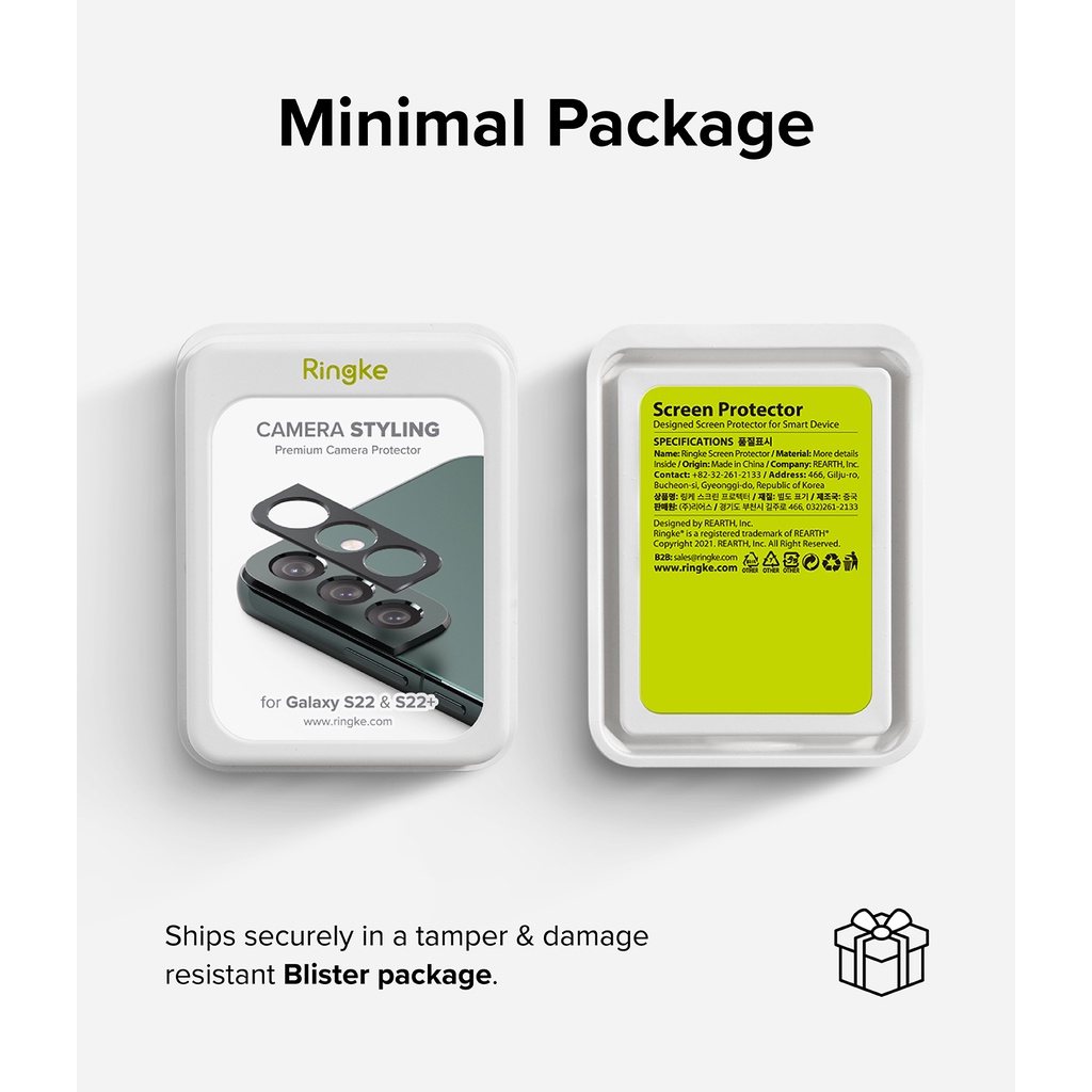 Vòng nhôm RINGKE dùng dán bảo vệ ống kính camera Galaxy S22 Plus S22
