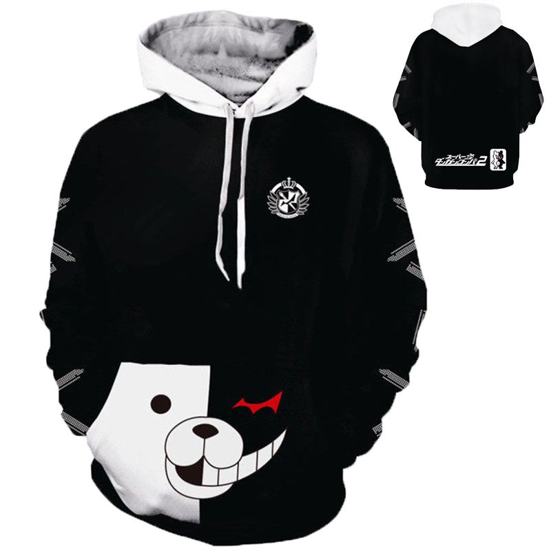 Áo Khoác hoodie In Hình anime danganronpa Monookuma Cho Nam Và Nữ