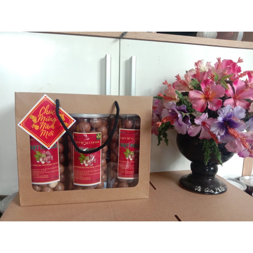 [Hộp Quà Tết] Combo Hộp Quà tết đẹp, sang trọng đủ các loại hạt để lựa chọn: hạt macca, dẻ, hạnh nhân, điều, bánh hạt .. | BigBuy360 - bigbuy360.vn