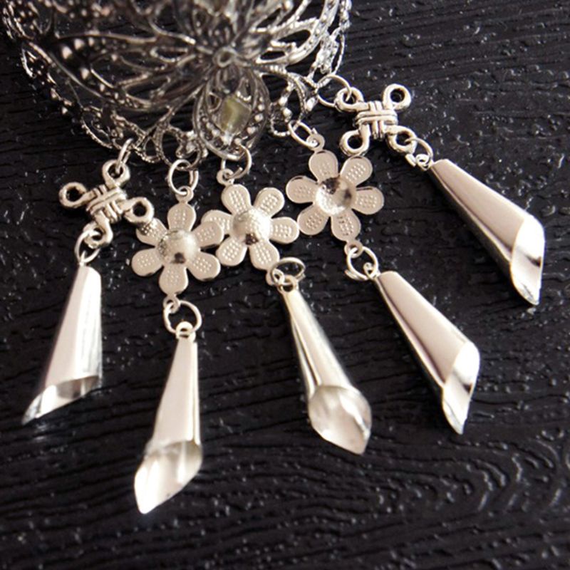 Kẹp Tóc Hợp Kim Khắc Họa Tiết Hoa Phong Cách Trung Quốc Cổ Điển Dành Cho Nữ