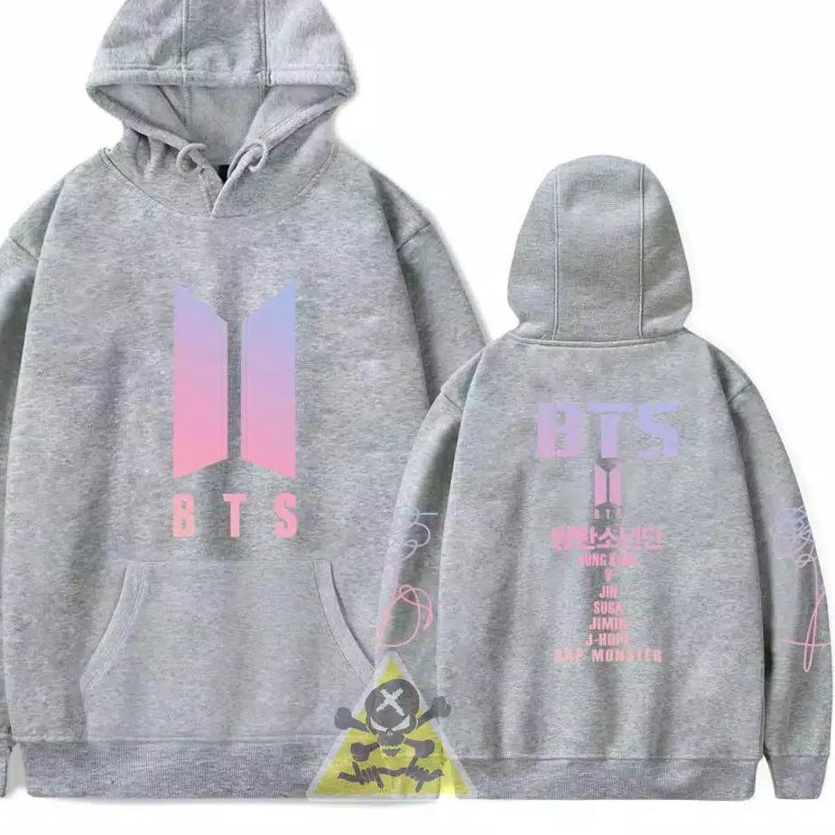 Áo Khoác Hoodie In Hình Các Nhân Vật Bt21 Jungkook Jimin Jhope V Jin Suga Gradation