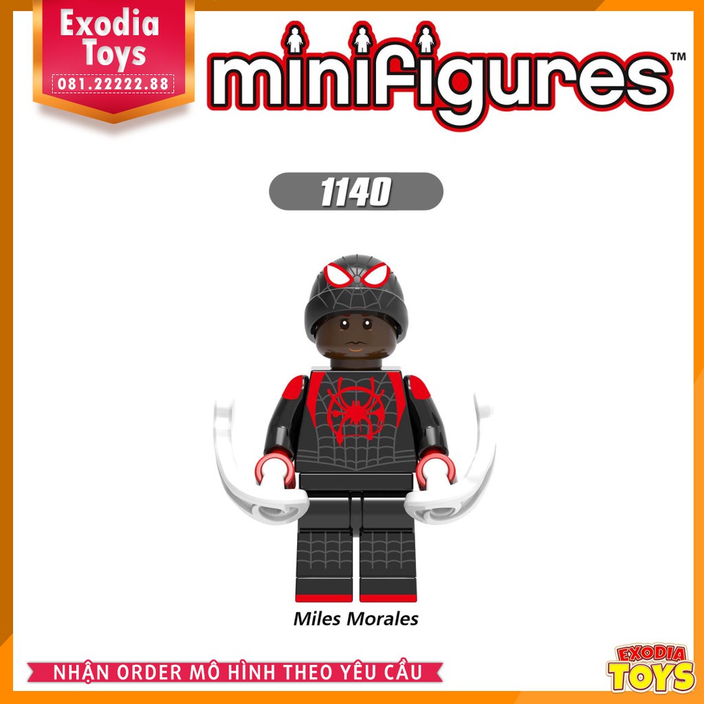 Xếp hình minifigure siêu anh hùng Marvel Spider-Man : Into the Spider-Verse - Đồ Chơi Lắp Ghép Sáng Tạo - X0241