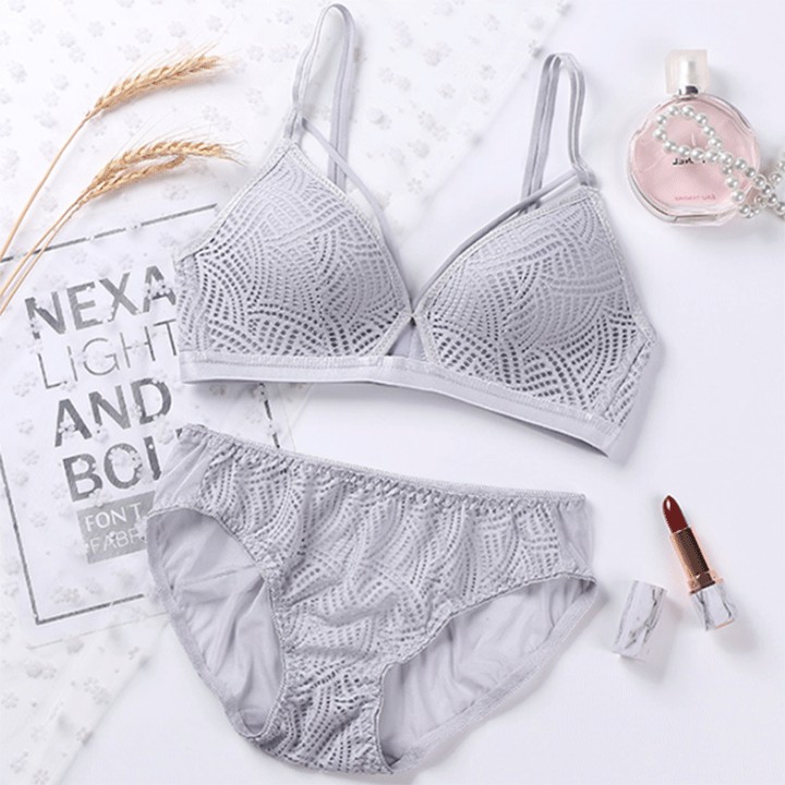 Set Bộ Đồ Lót Nữ Không Gọng Dây Chữ V | BigBuy360 - bigbuy360.vn