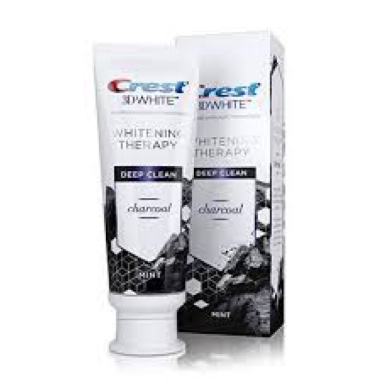 Kem Đánh Răng Crest 3D White Whitening Therapy Charcoal Deep Clean Fluoride Toothpaste (116g)