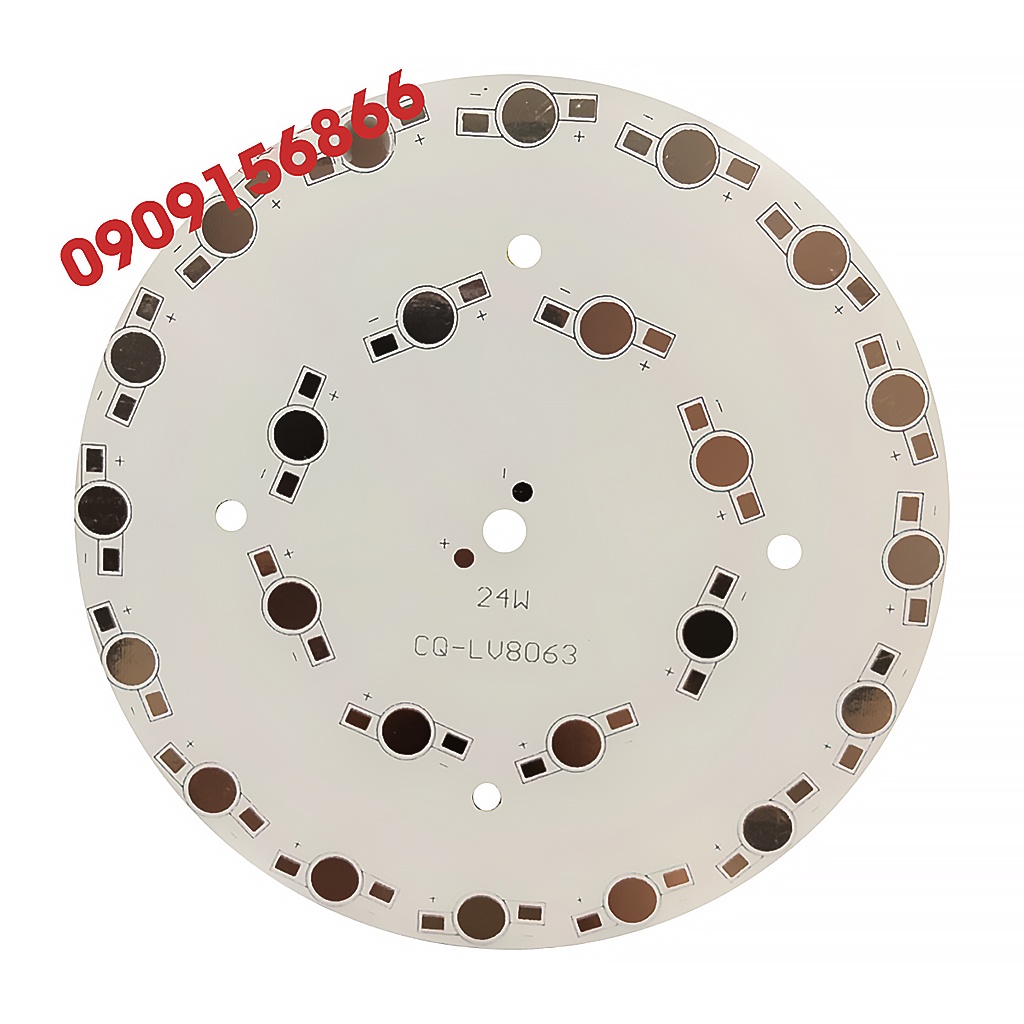 Miếng vỉ tròn chưa hàn mắt led 3w 5w 9w 12w 18w 24w