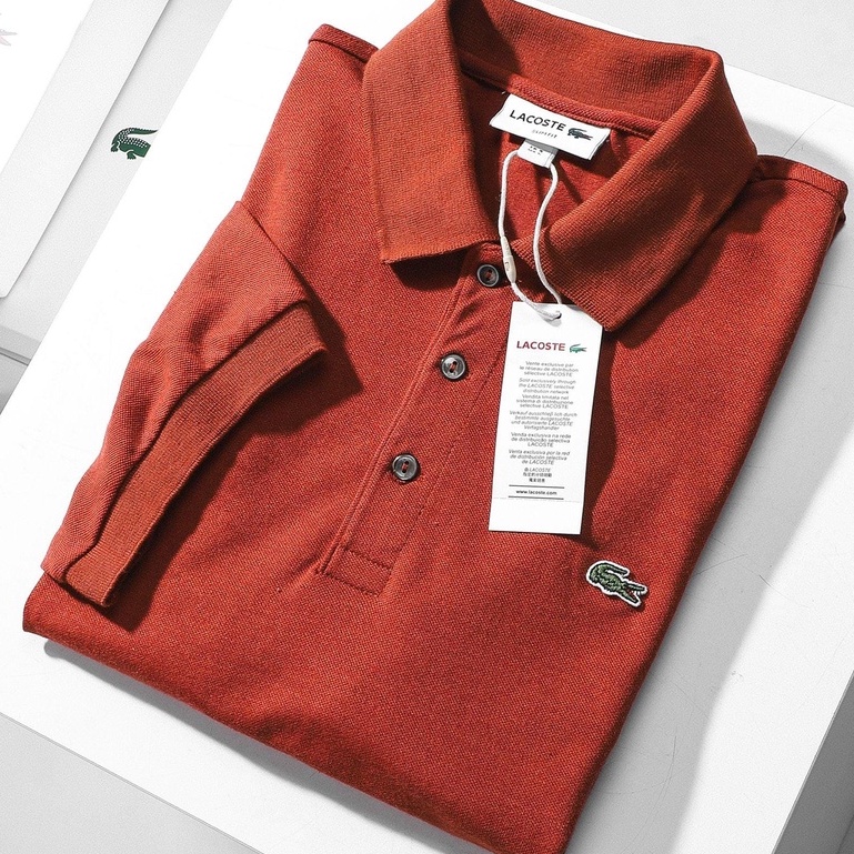 Áo Thun Nam Có Cổ Polo LACOSTE TRƠN KHÔNG VIỀN Form SlimFit Vải Chấm 5 Màu mịn mát cực xịn