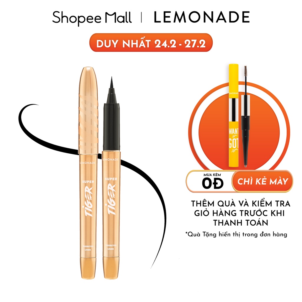 Bút kẻ mắt siêu mảnh Lemonade SuperTiger Micro Eyeliner 1g