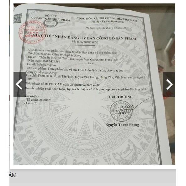 Dạ dày Anvitra giảm ợ chua nóng rát,trào ngược