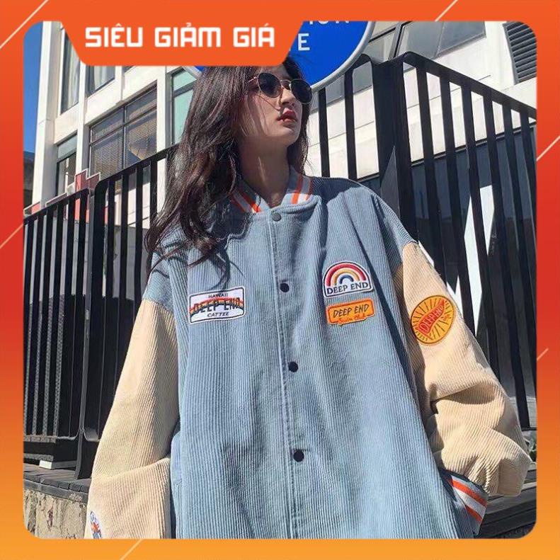 Áo Bomber Nhung Gân Nhiều Mẫu form rộng ulzzang áo khoác Nhung nam nữ cực đẹp Guvia Unisex