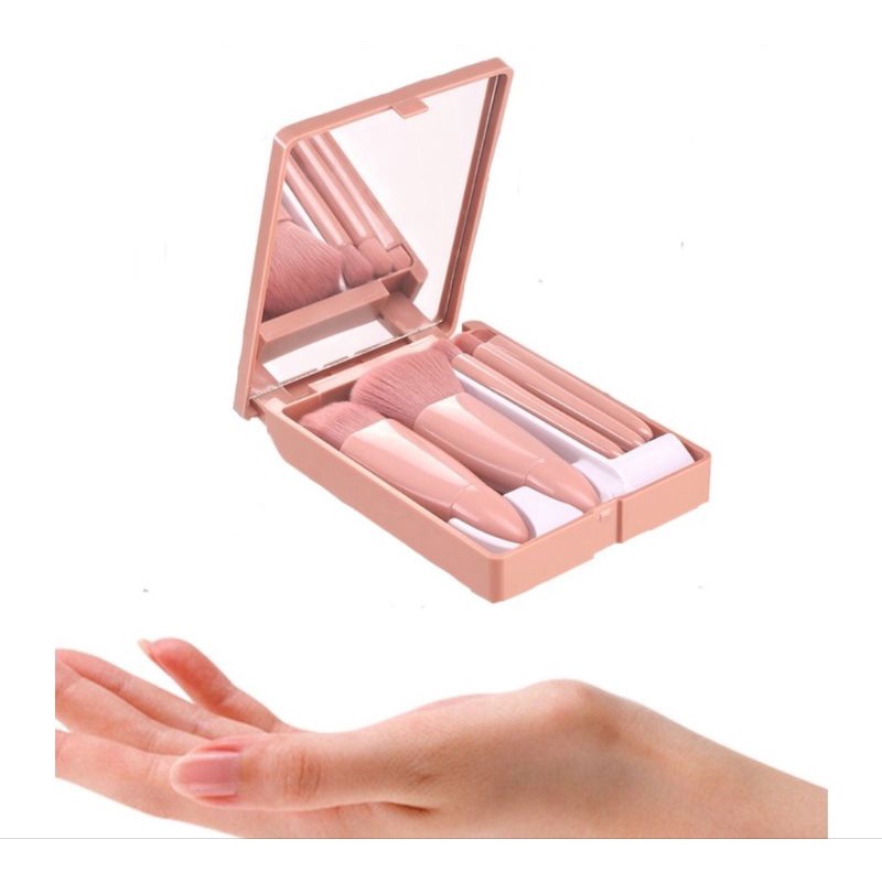 ( Hot tiktok) Bộ cọ trang điểm cá nhân chuyên nghiệp 5 món bỏ túi