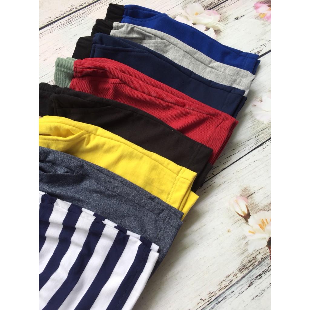 Combo 5 quần short bé trai - mặc ở nhà, đi học, quần short trẻ em cotton thiên nhiên - 5 màu ngẫu nhiên