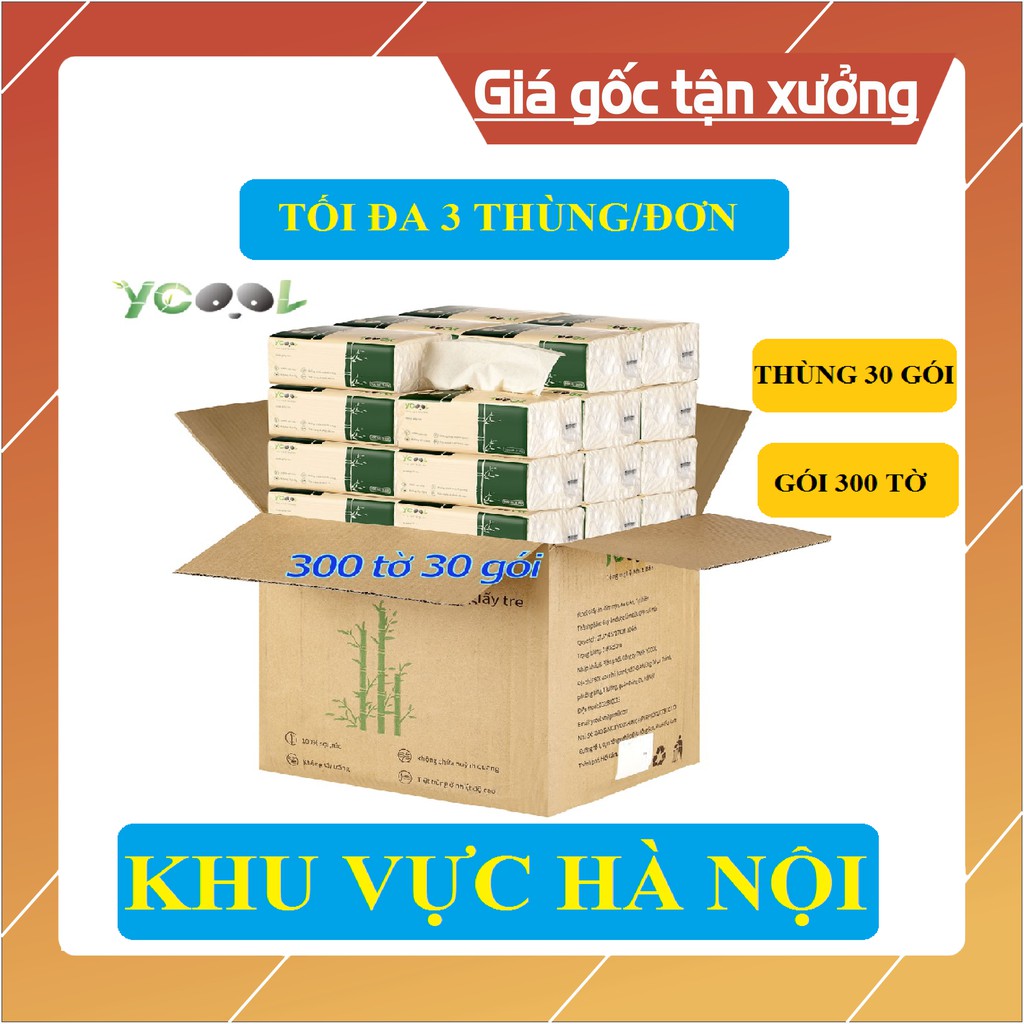 THÙNG 40 GÓI GIẤY ĂN HÌNH THỎ/ THÙNG 30 GÓI KHĂN GIẤY ĂN GẤU TRÚC YCOOL ( TỔNG KHO GIA DỤNG GIÁ RẺ )