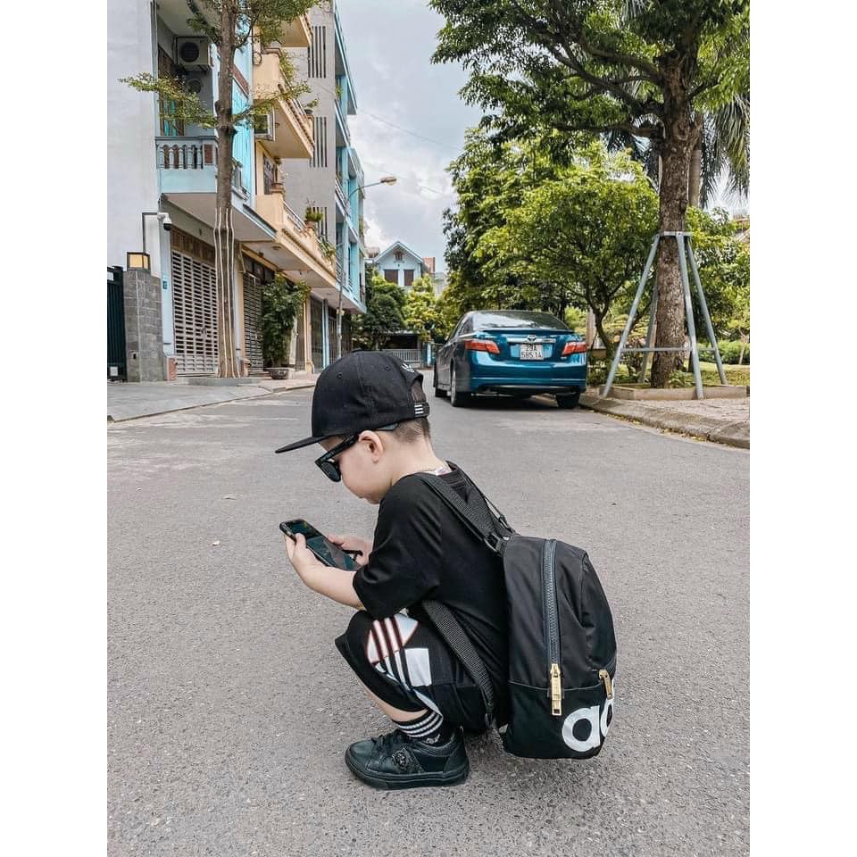Đồ bộ cho bé trai bé gái bộ đồ thể thao Das đen năng động co giãn cho bé thỏa sức vận động JIMADO PVN14162