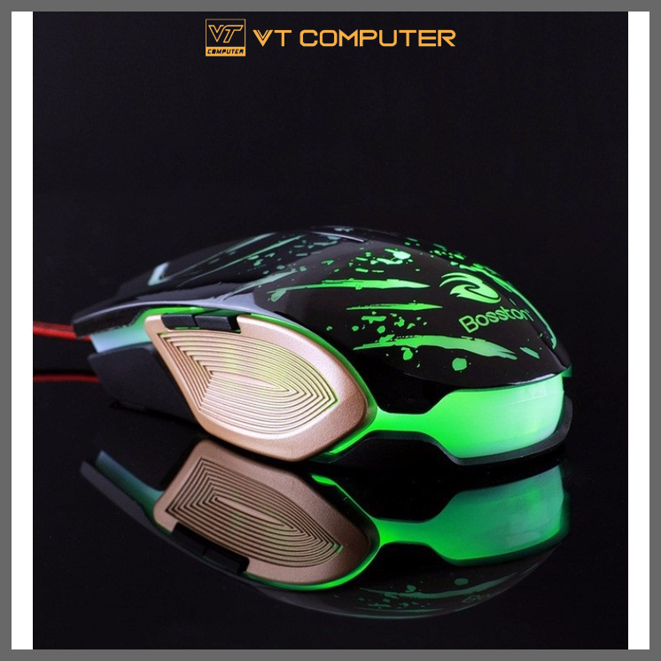 Chuột Gaming Bosston GM100 / Led Rainbow / Bảo Hành 12 Tháng