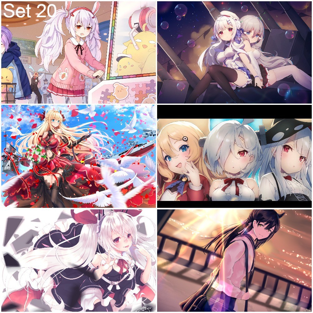 Bộ 6 Poster game Azur Lane   - A3,A4,A5