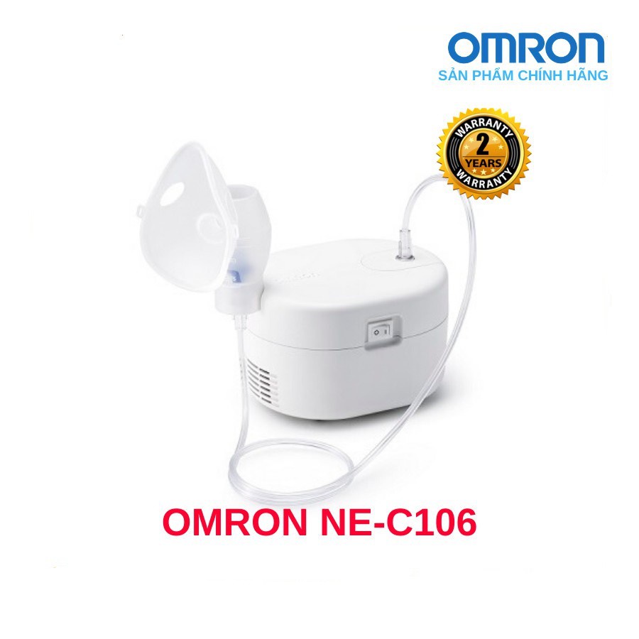 [Mã 154FMCGSALE giảm 8% đơn 500K] ✅ [Chính Hãng DKSH] Máy Xông Khí Dung Mũi Họng: Omron NE-C106 NE C106 -VT0545