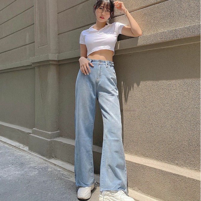 Áo croptop nữ chất cotton siêu mát - Áo croptop polo ngắn tay 2 màu Trắng, Đen AT05 | BigBuy360 - bigbuy360.vn