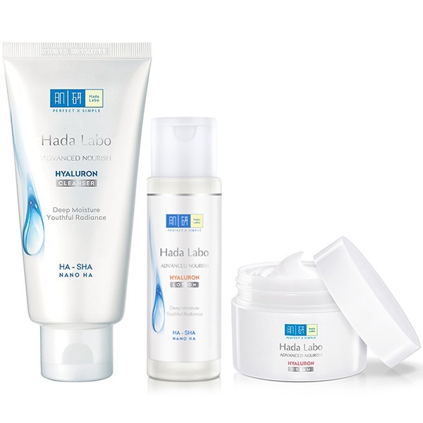 Bộ 3 món sản phẩm dưỡng ẩm da Hada labo Advanced Nourish 100ml