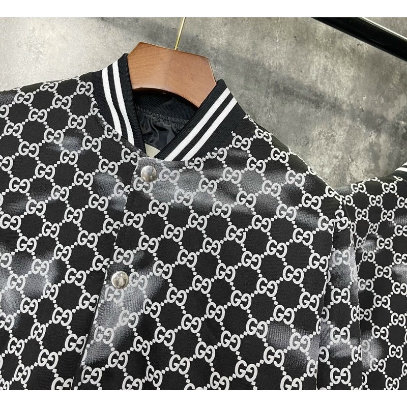 Áo khoác thu đông hai lớp có hoạ tiết gc phối mầu, Áo khoác bomber thời trang nam phong cách giới trẻ btshop từ m - xxl