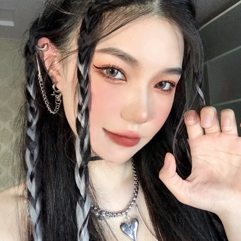 We Flower Kẹp cài tóc đầy màu sắc Tóc giả Mảnh Kẹp tóc Halloween Cosplay Dress Up Party Điểm nổi bật Phụ kiện tóc