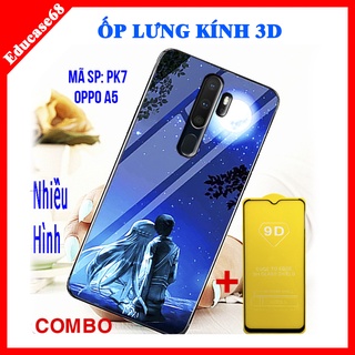 COMBO ỐP LƯNG OPPO A5 2020 (ốp lưng thế hệ mới + tặng kèm kính cường lực 9D) Educase68