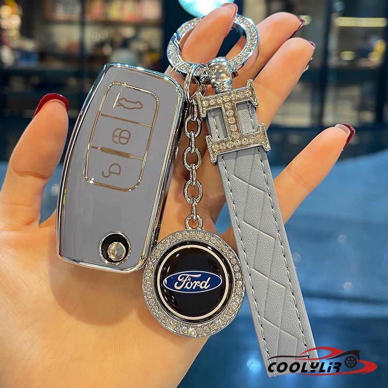 Vỏ TPU Bọc Chìa Khóa Điều Khiển Từ Xa Cho Xe Hơi Ford Ranger C-Max S-Max Focus Galaxy Mondeo Transit Tourneo