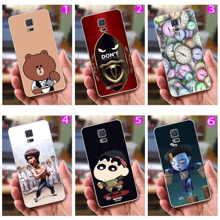 Ốp lưng Samsung S5 (dẻo viền trắng trong) - Shin Chan, Lý Tiểu Long, Gấu Nâu, Tiểu Cương Thi