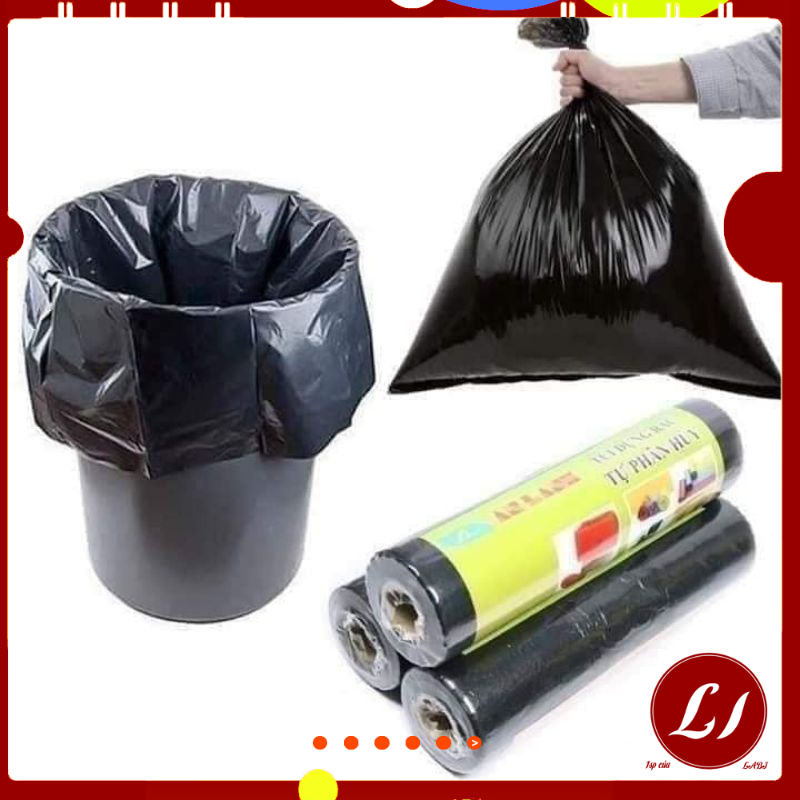 Cuộn Túi đựng rác sinh học AN LÀNH tự phân hủy, an toàn- 1 cuộn