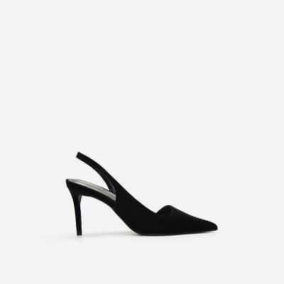 Vascara Giày Slingback Cut-Out Mũi Nhọn Quyến Rũ - BMN 0450 - Màu Đen