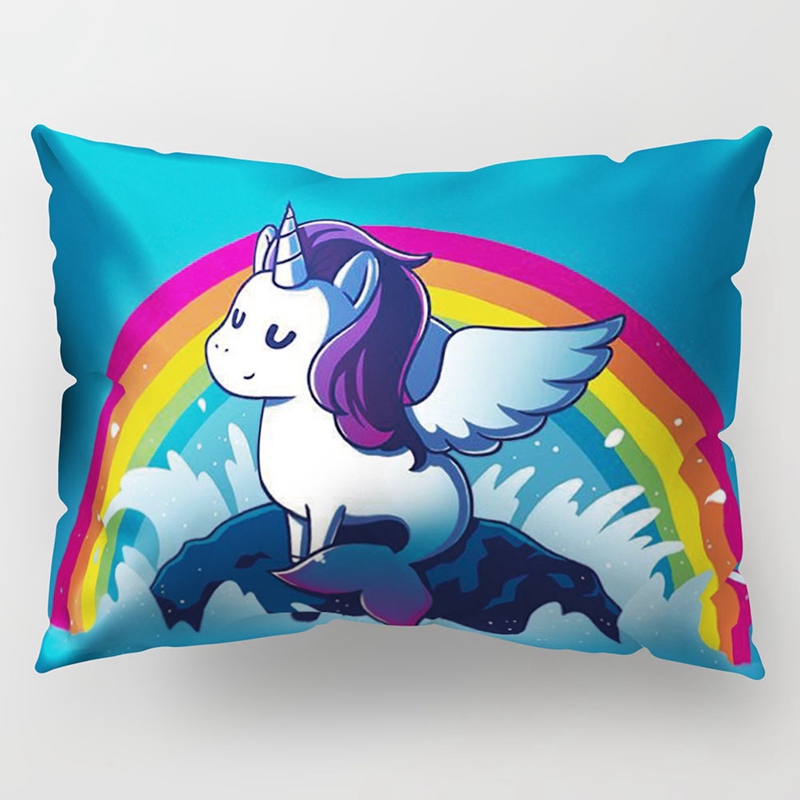 Vỏ Gối In Hình Ngựa Một Sừng Dễ Thương