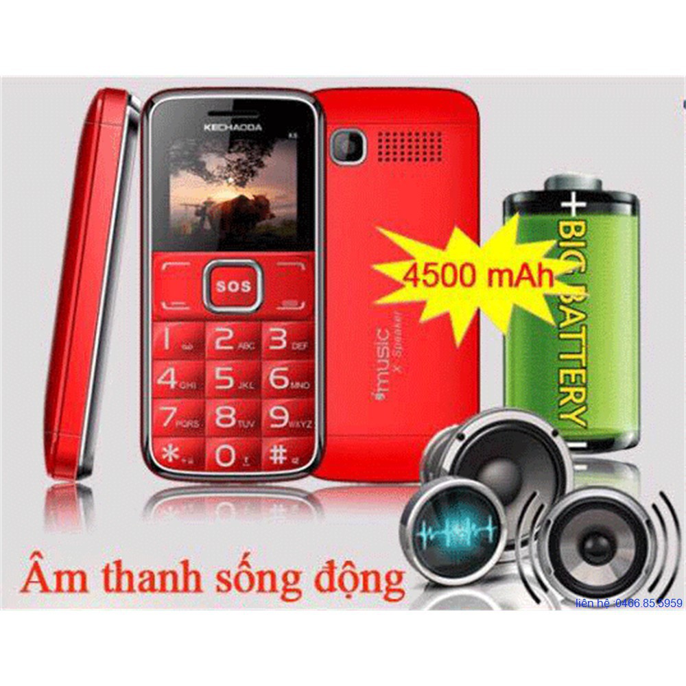 Kechaoda K8 Black Điện thoại dành cho người già | BigBuy360 - bigbuy360.vn