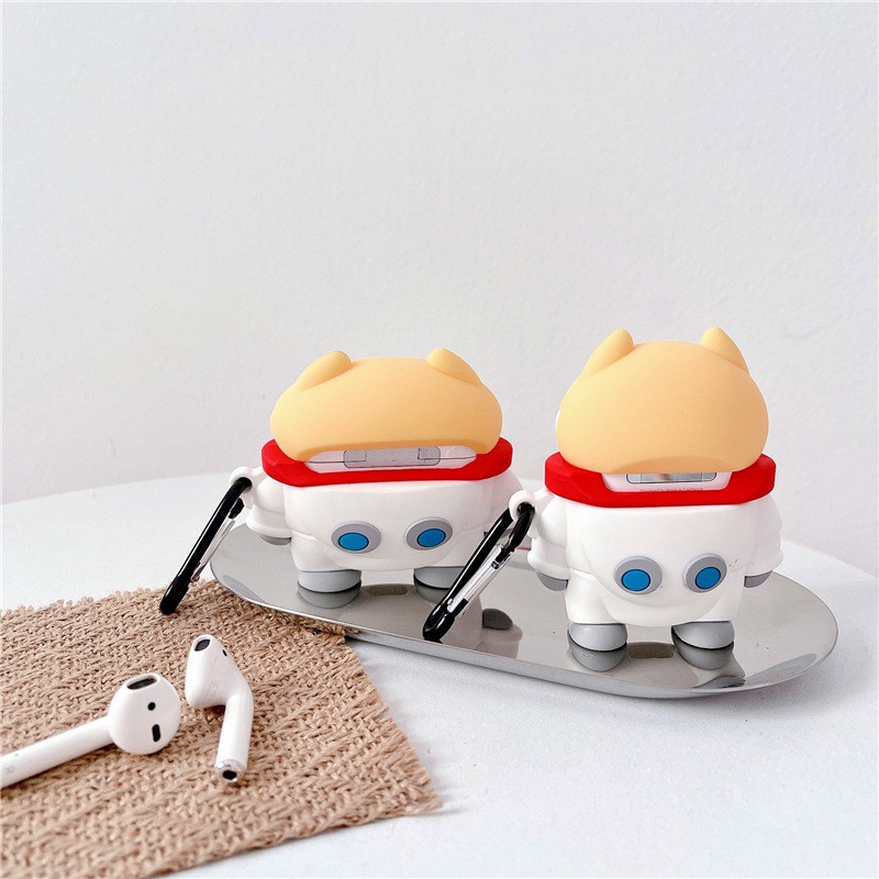 Vỏ bảo vệ cún nasa, bao đựng tai nghe airpods 1 2 pro chống va đập, chống bẩn