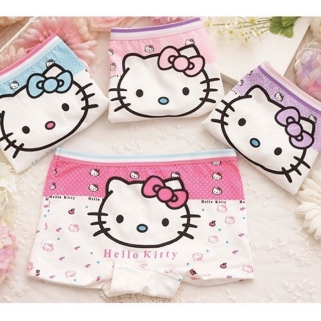 Quần Chip Hello Kitty Chất Cotton Họa Tiết Cực Dễ Thương Cho Bé Namkidshop (V412)