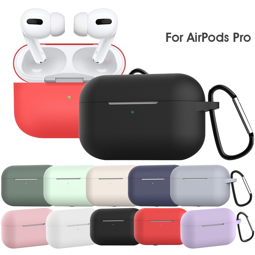 Vỏ bảo vệ hộp sạc tai nghe bằng silicon chống sốc cho Airpods