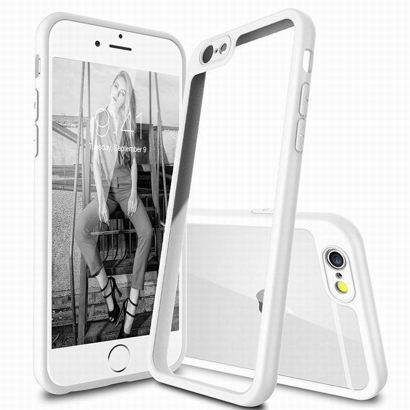 Ốp điện thoại cao su trong suốt siêu mỏng cho iPhone 6 6S 6P 6SP 7 8 7P 8P X