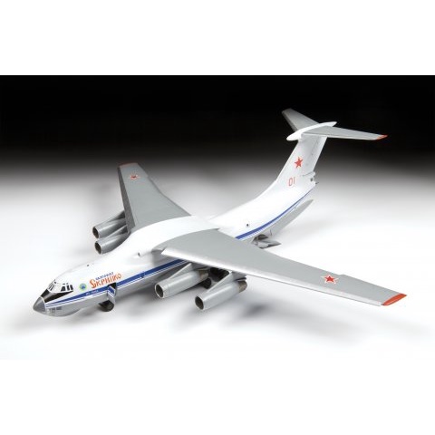 Mô hình quân sự Máy bay vận tải Ilyushin Il-76MD tỉ lệ 1/144 Zvezda