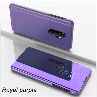 Xiaomi Redmi Note 8 8 Pro Flip Case Smart Luxury Plating View Mirror Covers