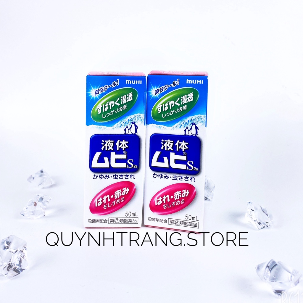 Lăn bôi muỗi đốt, côn trùng cắn Chim Cánh Cụt Muhi 50ml Nhật Bản cho bé từ 6 tháng 6m+