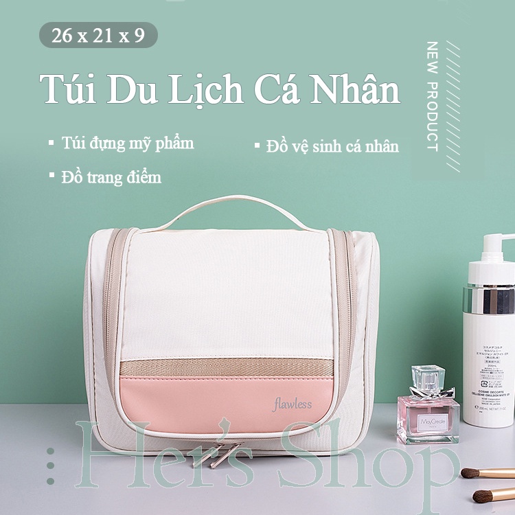 Túi Đựng Mỹ Phẩm Dày Dặn - Túi Đựng Đồ Trang Điểm Khóa Kéo Cao Cấp - Chất Liệu Dày Dặn Chống Thấm Nước