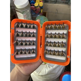 hộp 10 con Mồi Ruồi Câu Lure Cá Mương, Thiểu, Cá Suối...
