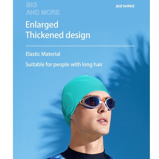 WAVE Mũ Bơi Thiết Kế Bảo Vệ Tai Dành Cho Nam Và Nữ