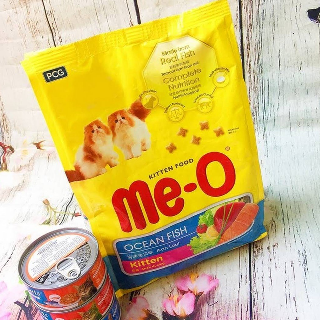 Thức ăn cho mèo con hạt Me-O Kitten 1.1Kg vị cá biển