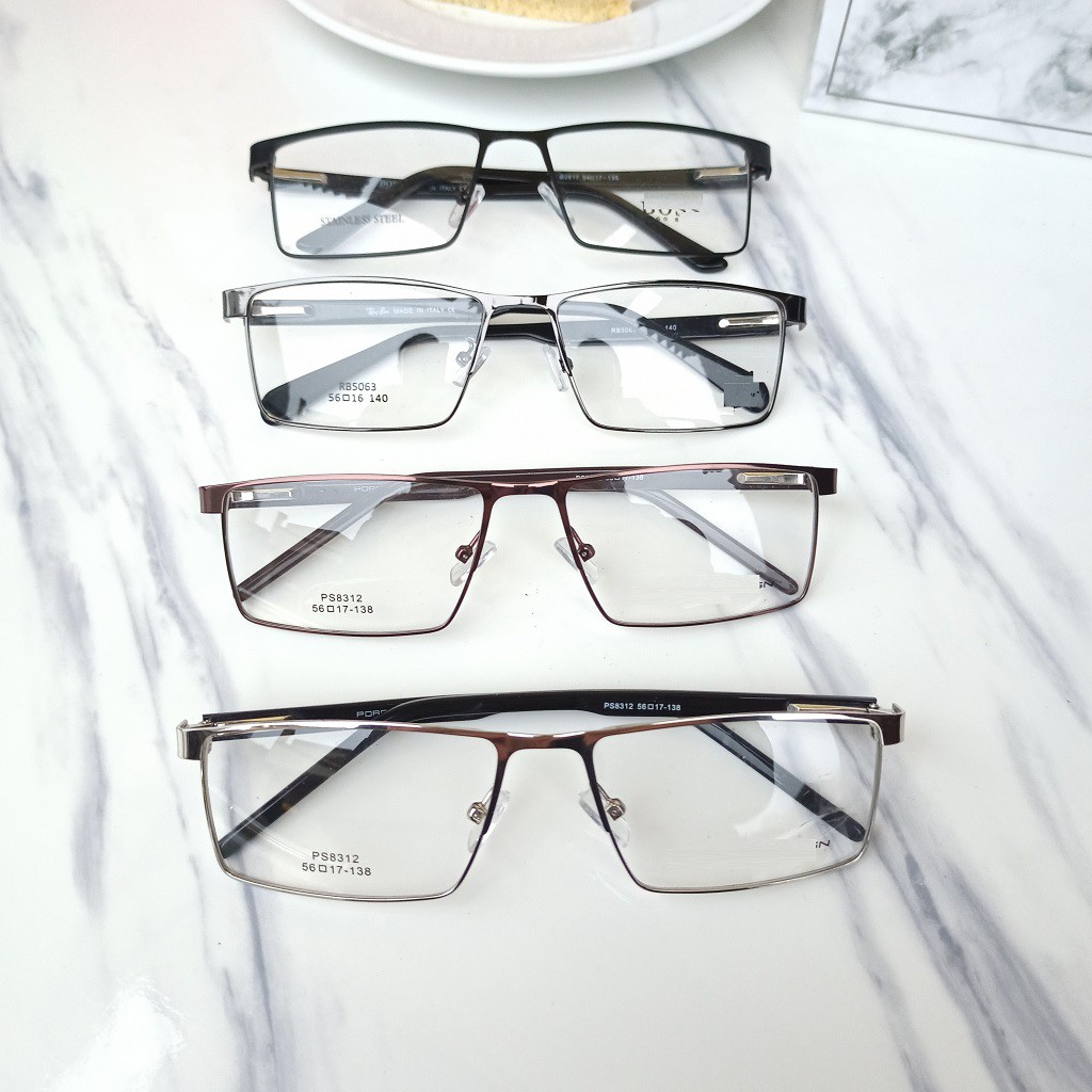 Gọng kính kim loại hình vuông kiểu dáng đơn giản 501