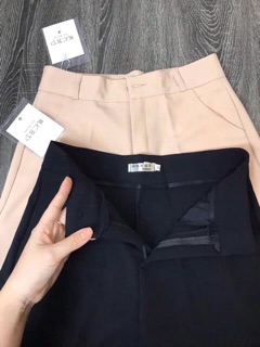Quần dài ống xuông cạp cao
