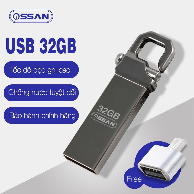 [TẶNG OTG] USB OSSAN 32GB Chống Nước - Có Móc Khóa Thông Minh - USB OSSAN H1