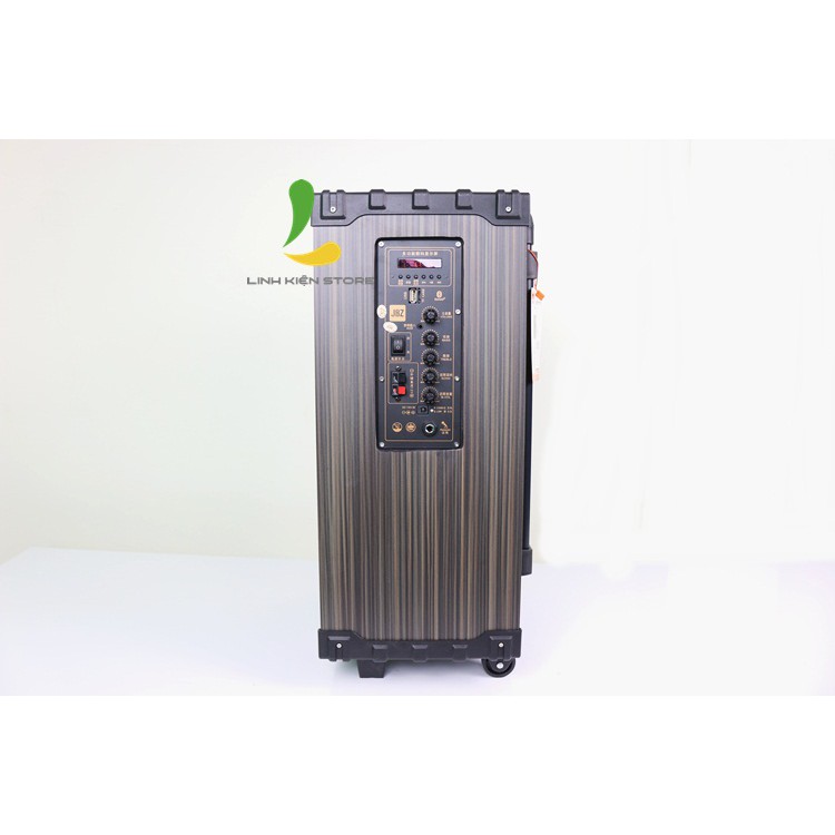 Loa kéo di động JBZ NE-109 - loa karaoke thùng gỗ 2 lớp cao cấp bass 2.5 tấc, công suất 250w kèm micro không dây