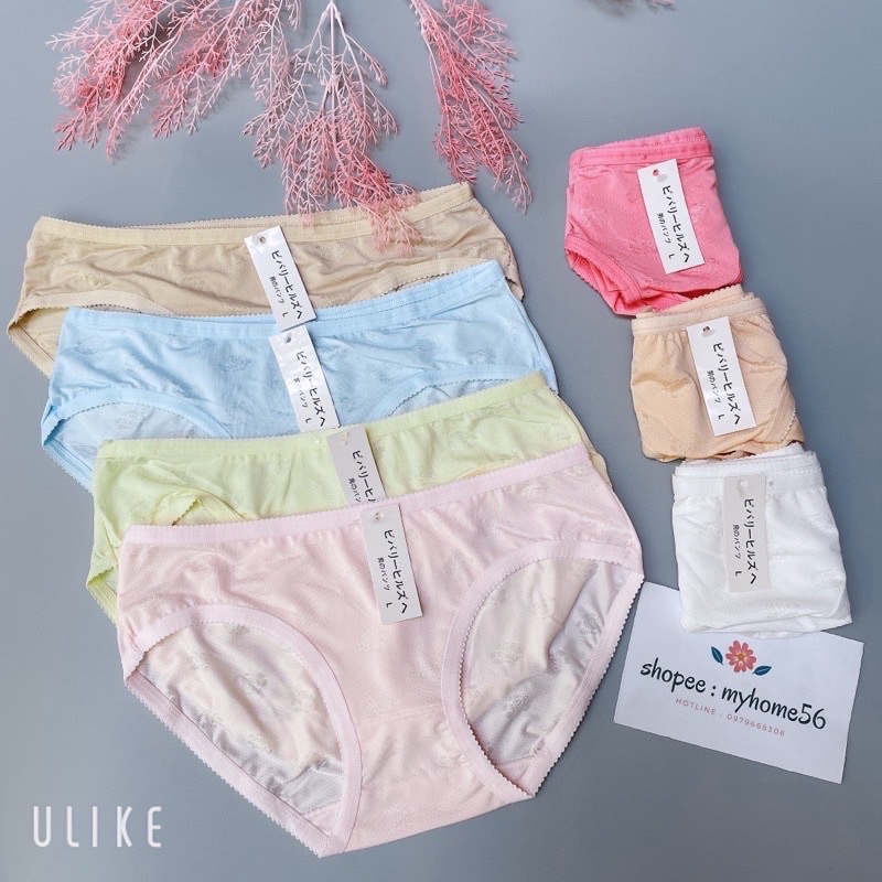 Quần Lót Cotton Lạnh In Hoa Có Lỗ Thông Hơi Siêu Mát (Lẻ 1C) 810