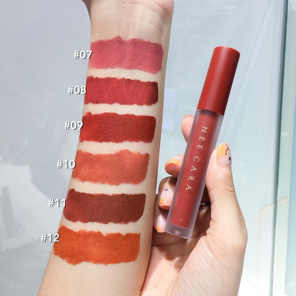 Son Kem Nhung Lì Nee Cara Màu 08 Velvet Matte Lip Glaze NA1961  [Thái Lan-Siêu Lì ]